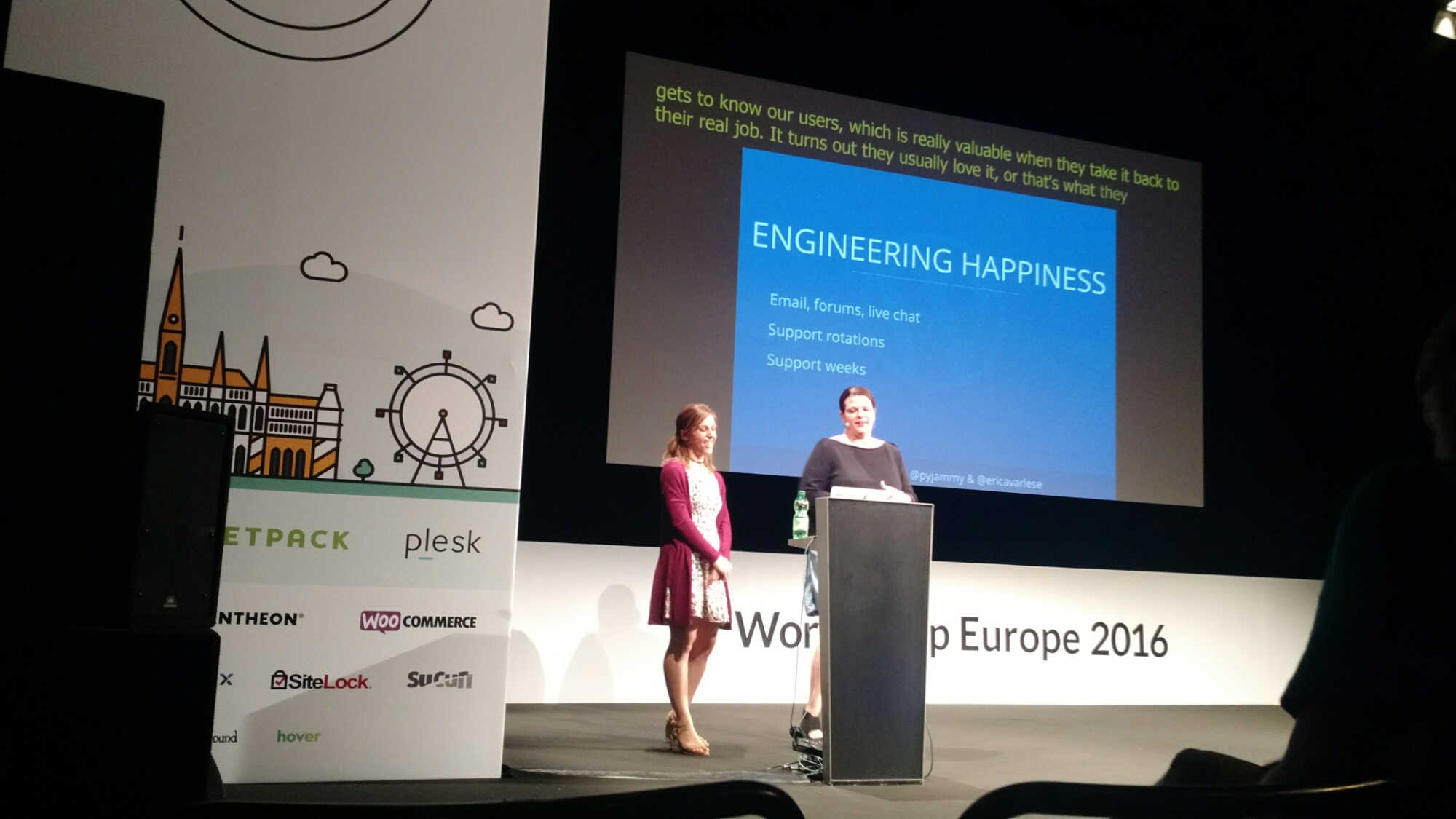 Talk about happiness engineer at Wordcamp Europe 